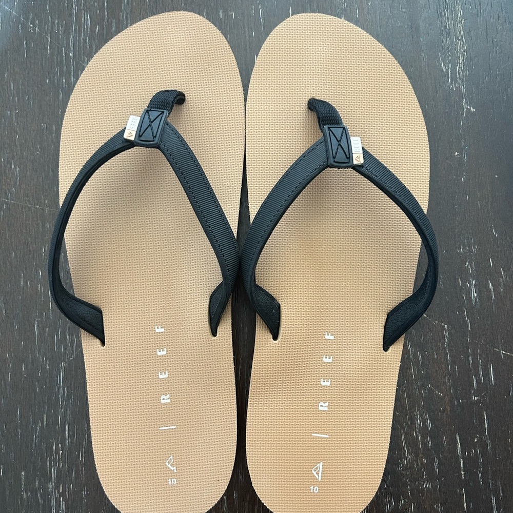 Reef Black and Tan Sandals